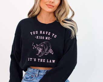 Raton laveur Valentine Sweatshirt raton laveur chemise drôle raton laveur chemise chemises qui vont dur chemises bizarres chemise idiote Oppossum raton laveur cadeaux raton laveur