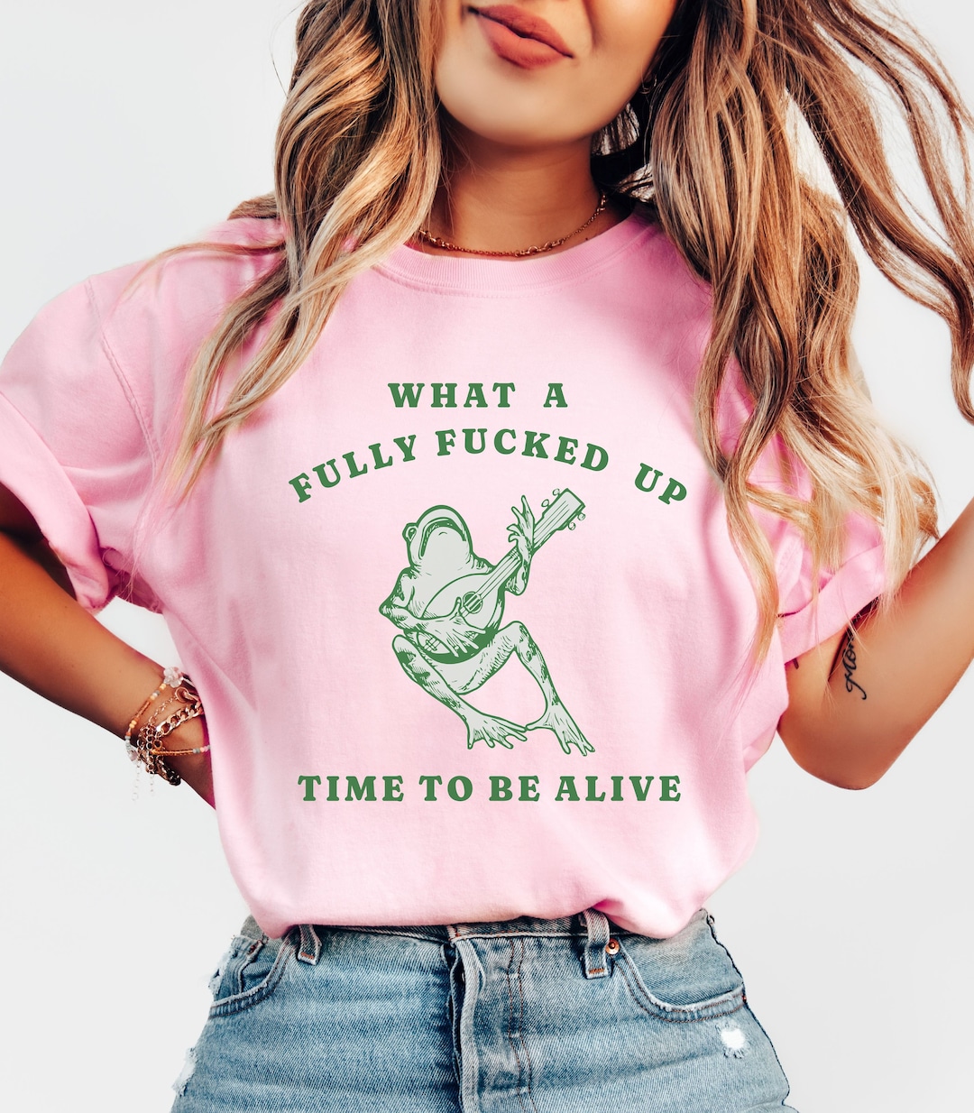 what-a-fucked-up-time-to-be-alive-frog-meme-tshirt-frog-shirt-toad