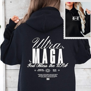 Trump Hoodie 2024 MAGA Lets Go Brandon Trump 2024 MAGA Apparel Ultra Maga Vote Shirt Free Trump FJB Shirt Womens Trump Clothes Trump Merch