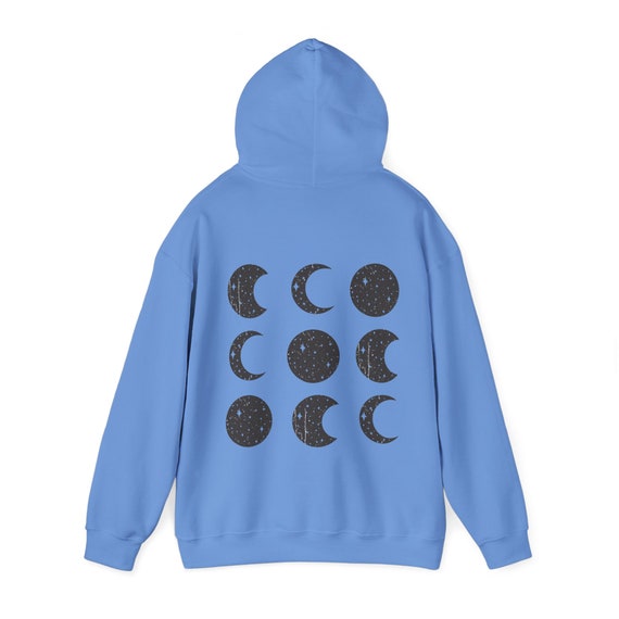 Moon Phases Hoodie Celestial Hoodie Space Hoodie Harvest Moon off