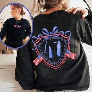 Trump 47 MAGA Fourth Of July Sweatshirt MAGA Apparel Ultra Maga Lets Go Brandon Free Trump FJB Shirt Womens Trump Womens Trump Clothes Forth