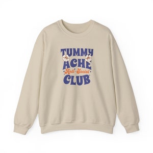 Tummy Ache Anti Social Club Sweatshirt My Tummy Hurts Tummy Ache Shirt Tummy Ache Survivor Meme Shirt Brave About It Hibiscus Shirt Sand
