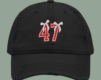 Trump geborduurde hoed Distressed MAGA-hoed honkbalpet Trump Merch Trump Merchandise MAGA Apparel Ultra Maga Trump Womens Apparel Trump-hoed