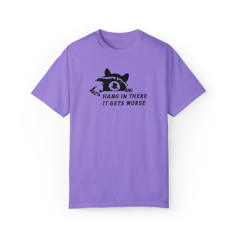 Chemise raton laveur T-shirt raton laveur couleurs confort Chemise raton laveur drôle Chemises étranges Cadeaux raton laveur Chemise raton laveur Cadeaux raton laveur mignon Violet