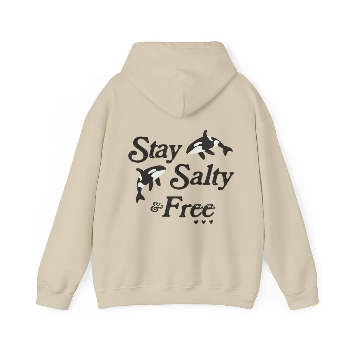 Stay Salty & Free Orca Hoodie Ocean Animal Shirt Ocean Inspired Style ...