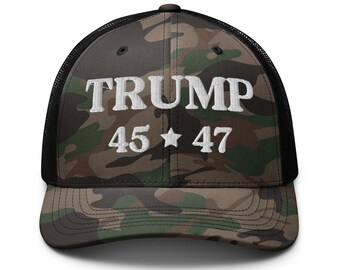 TRUMP Hat Camo TRUMP Trucker Hut MAGA Hut Baseballmütze Trump Merch Trump Merchandise Ultra Maga Trump Damenbekleidung Trump Hut