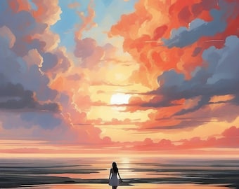 Cielo colorato, le dimensioni di download sono 8x10, 11x14, 16x20, 24x34, 30x40, 20x30 tutti i file jpg