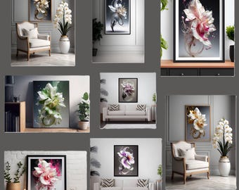 Collezione Ethereal Orchid – Elegante decorazione floreale da parete