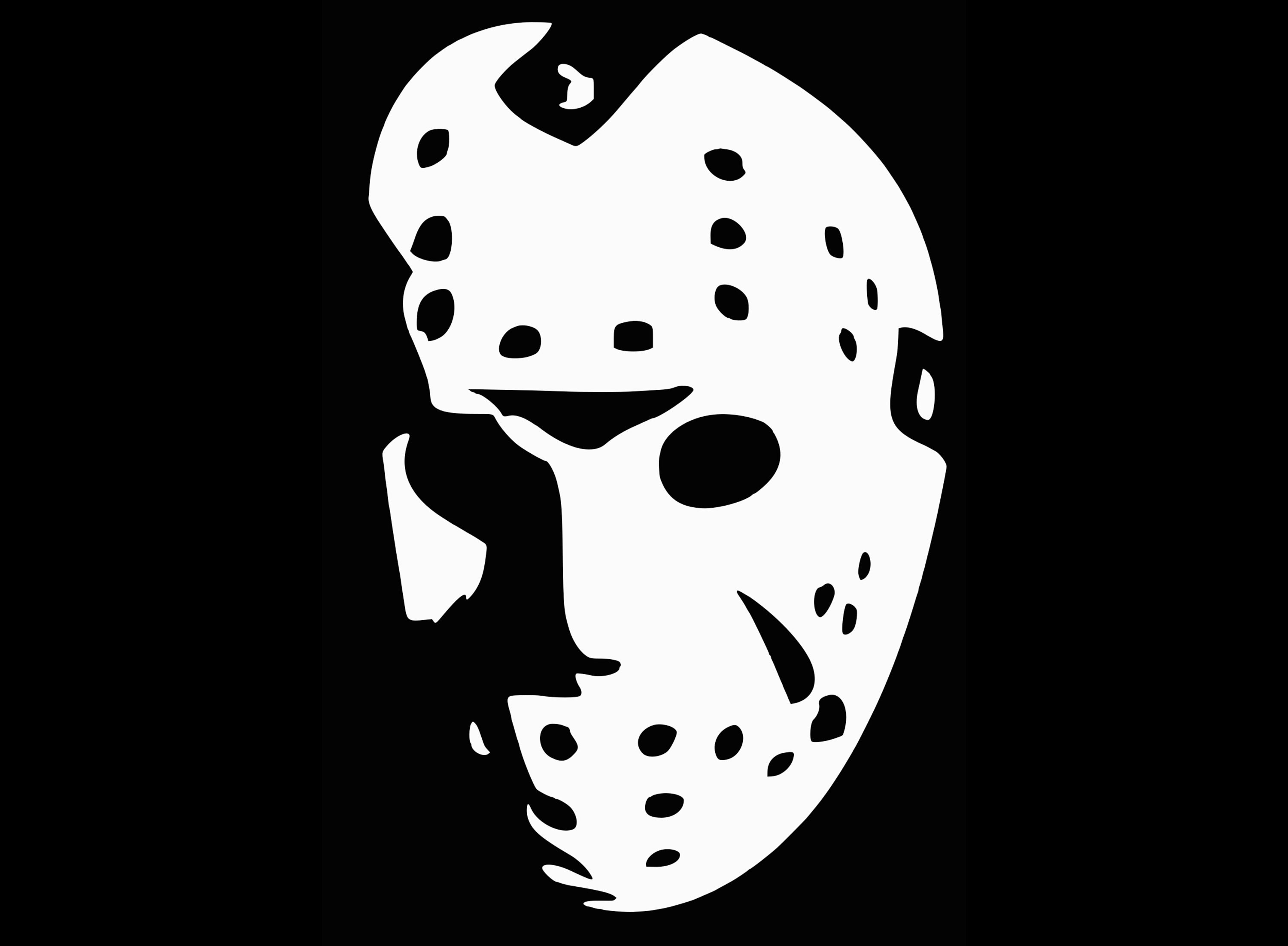 Jason Hockey Mask (Friday the 13th) Vinyl Decal Sticker