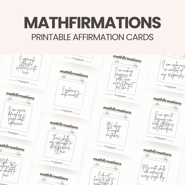 Math Notes - Etsy