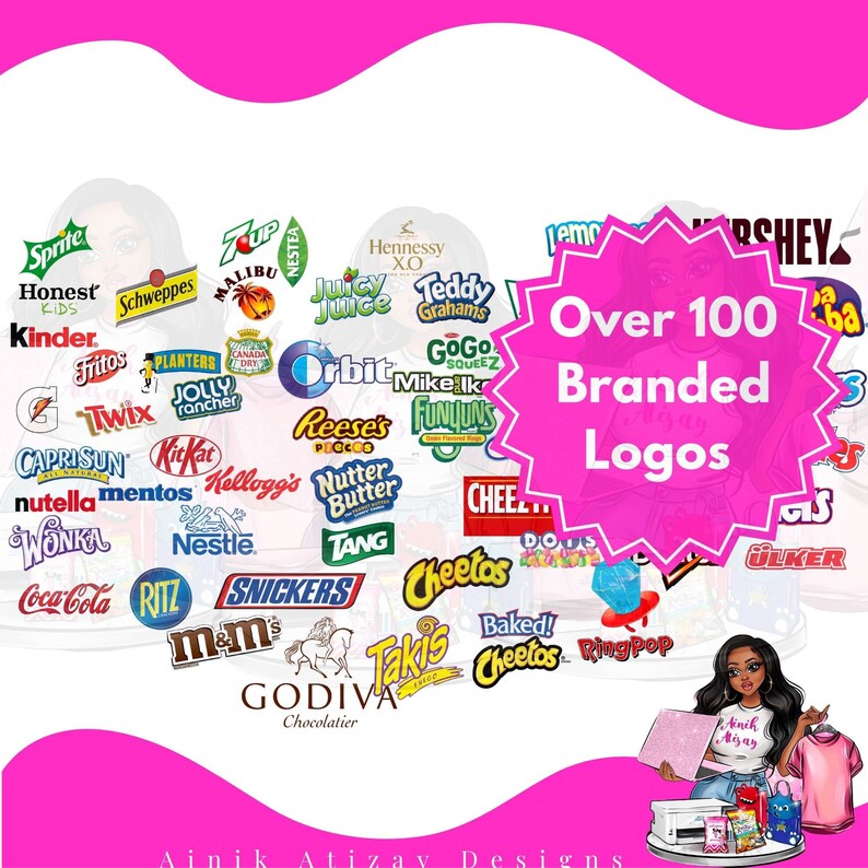 Party Favor Bundle Logos Chip Bag Logos Logo Chocolate Etsy