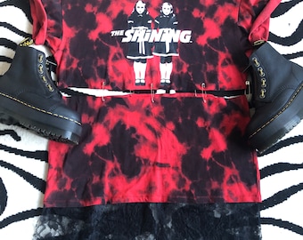 The shining alt goth horror reworked tshirt lace dress 8-12