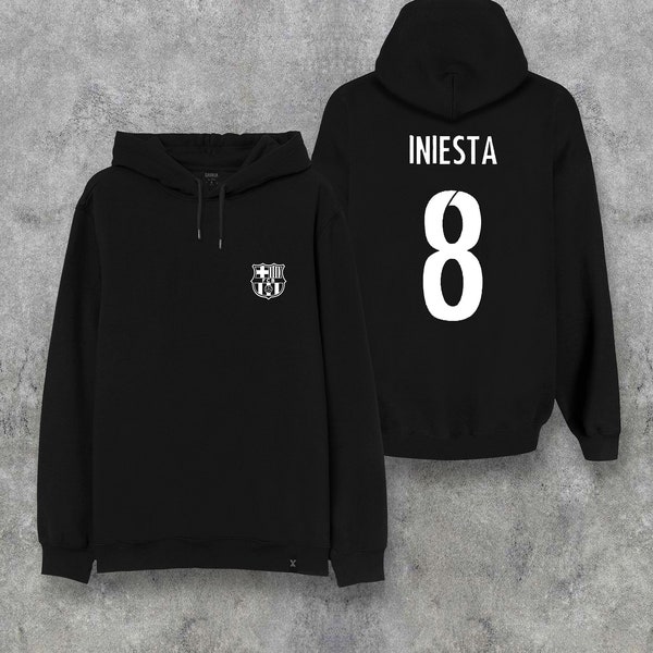 Andres Iniesta Football Player Soccer Printed Sweatshirt , Andres Iniesta Sweatshirt, Iniesta Gift