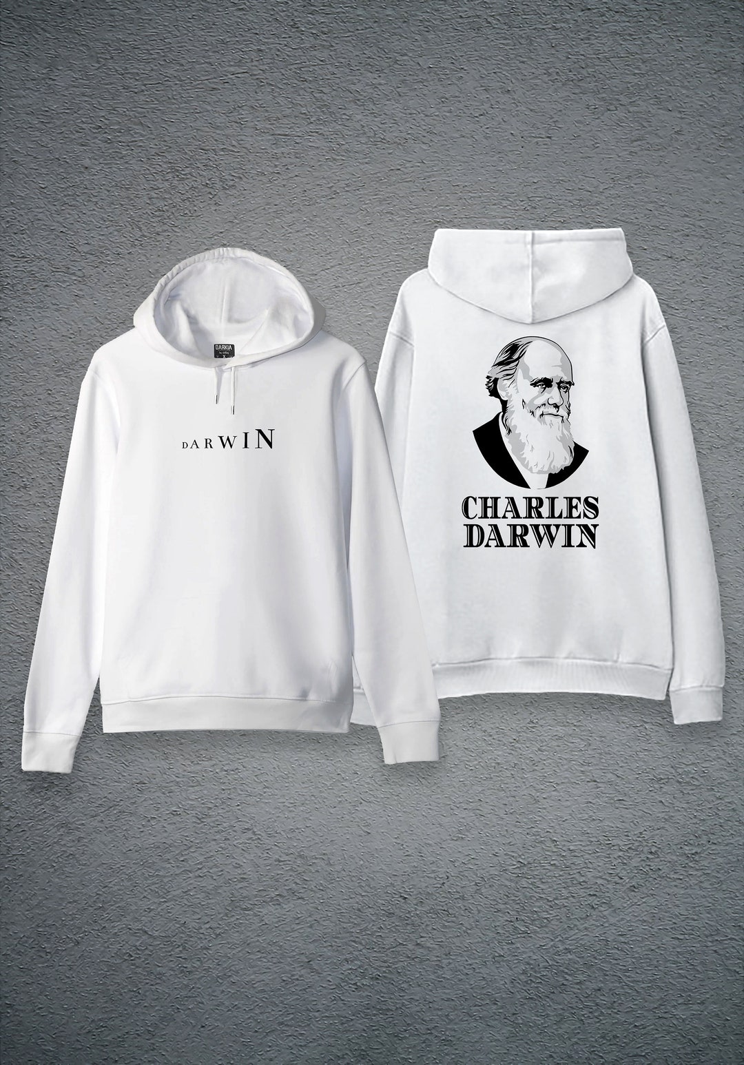 Charles Darwin Two Side Printed Special Design Unisex Hoodie, Unisex