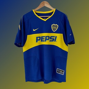 Men's Replica Boca Juniors Home Soccer Jersey Shirt 2023/24
