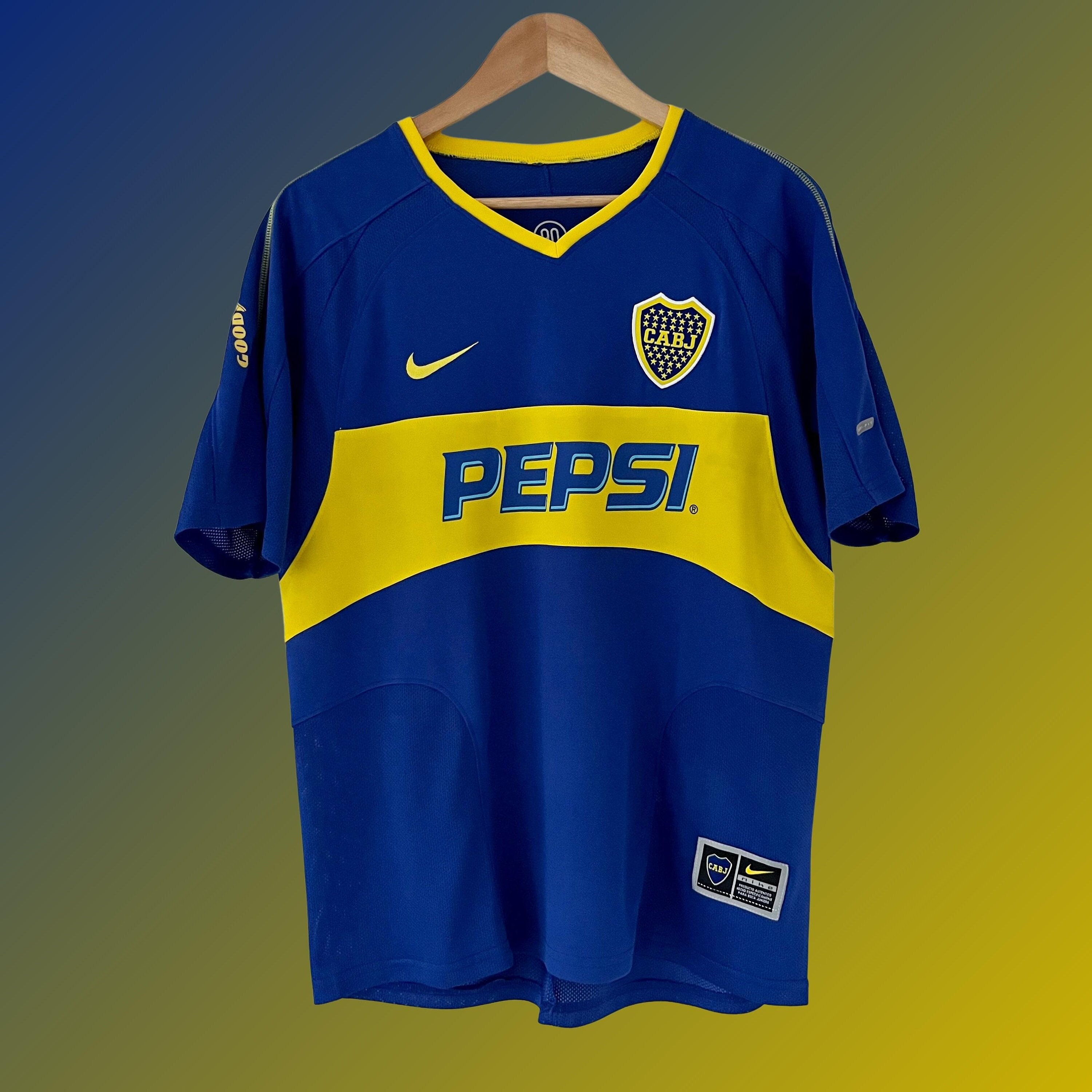 Nike Boca Juniors home soccer jersey 2003/2004