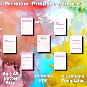 Pink Digital Budget Planner