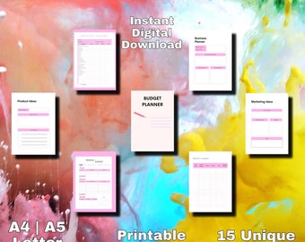 Pink Digital Budget Planner