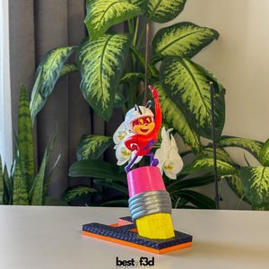 Atom Ant Figure, Atom Ant Statue, Hanna-Barbera Collection, Hand-Painted Figurine, 3D Print, Superhero, Cartoon Character