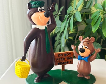 Vintage Yogi Bear Jointed 7 Inch PVC Figure Hanna-barbera 1980