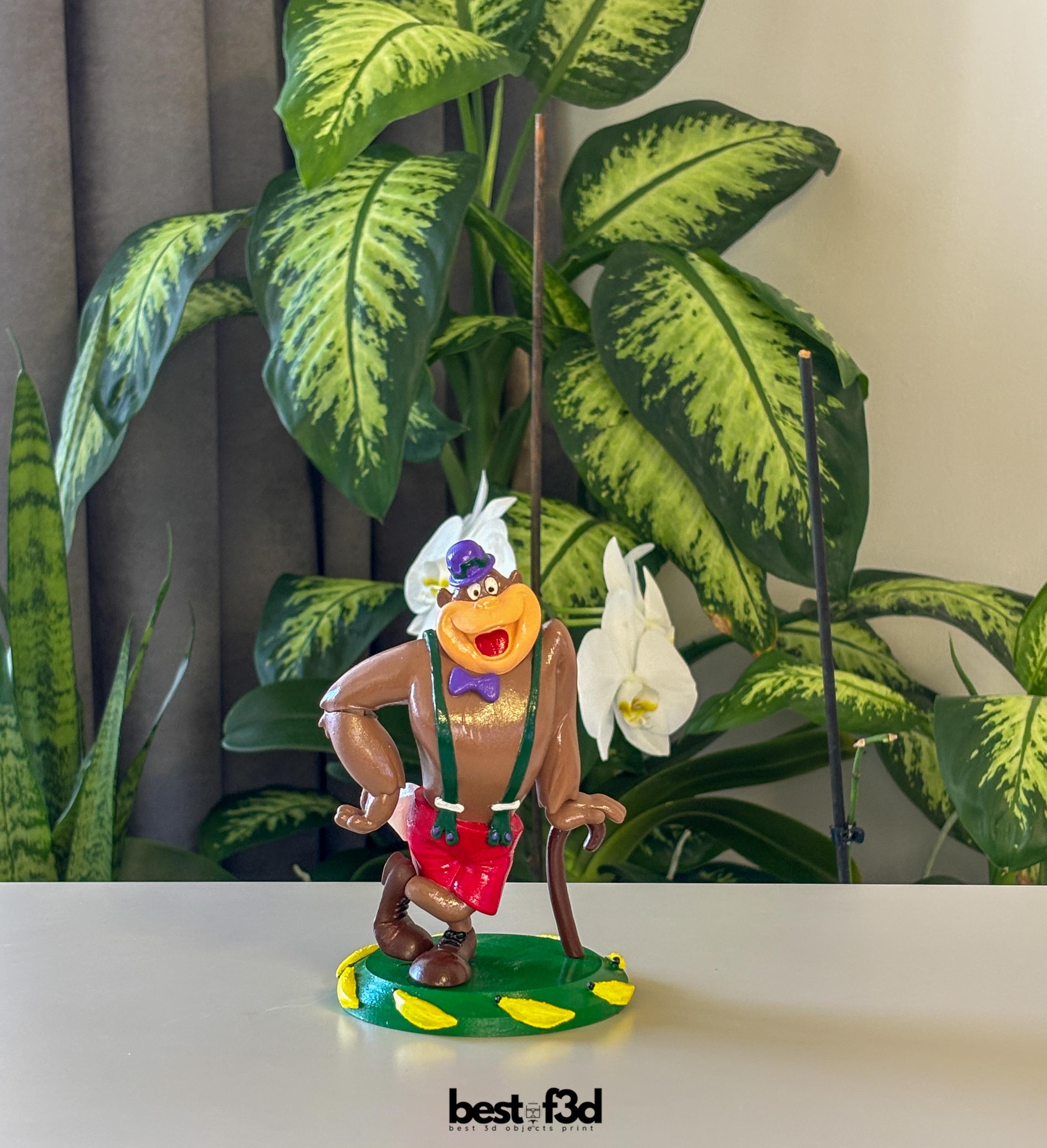 Hand-painted Magilla Gorilla Figurine: Hanna-barbera 3D Print - Etsy