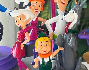 Jetsons Family 3D Printed Diorama, Rosie & Spacely, Retro Decor - Etsy