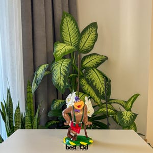 Magilla Gorilla Figure, Hanna-Barbera Collection, Cartoon Character Statue, Hand-Painted Figurine, 3D Print, 60s Nostalgia Gift