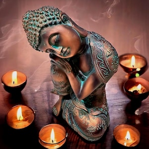 Blue Buddha Sleeping | Tranquil And Calm Buddha | Buddha Figurine | Meditation Gift | Zen Decor | Yoga Gift | Buddha Gift | Feng Shui Gift