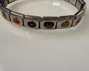 9mm Italian Charm Halloween Starter Bracelets Stainless Steel Gift Mothers Day, Christmas