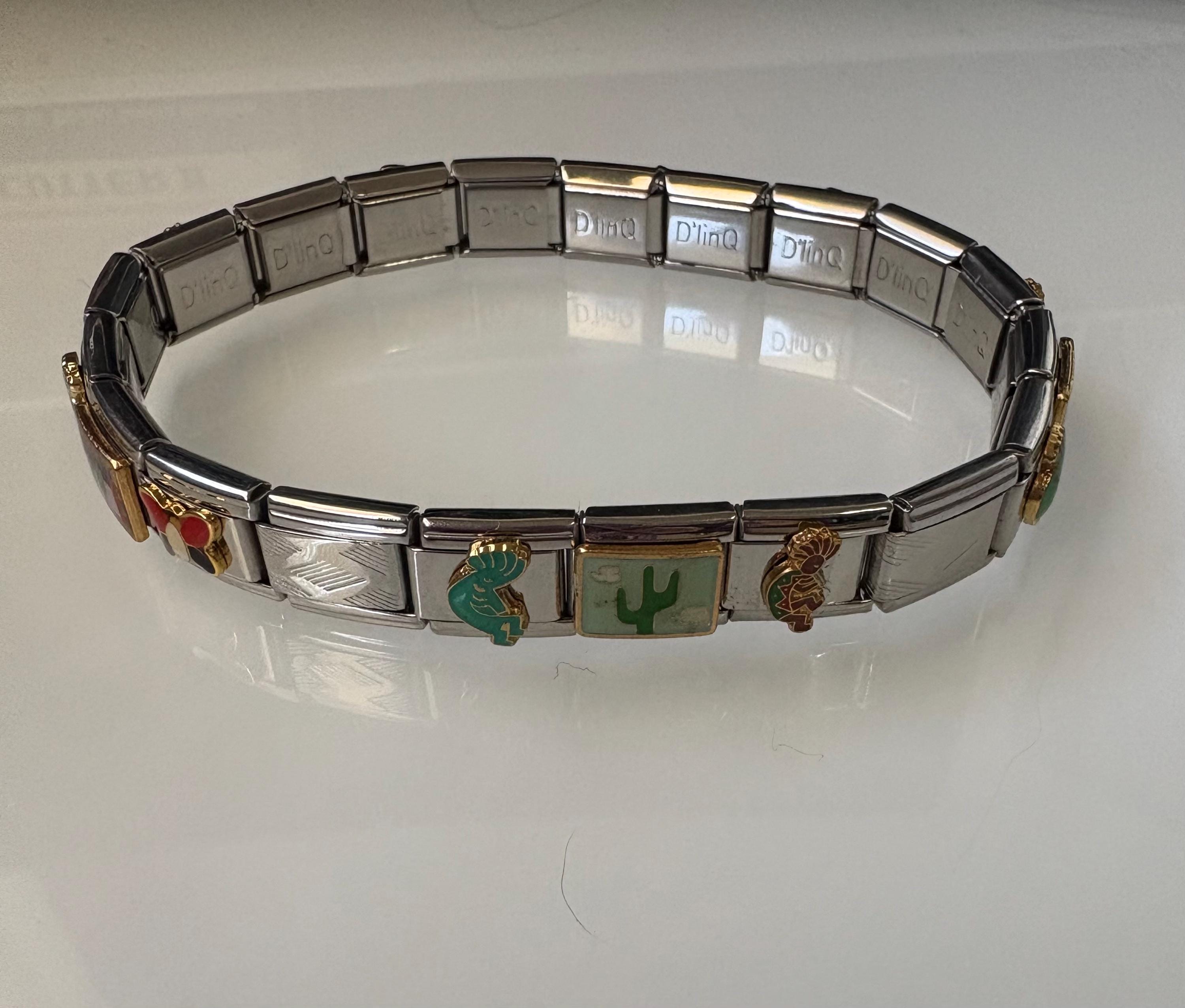 9mm Italian Charm Ready-made Bracelet Desert Themed Stainless