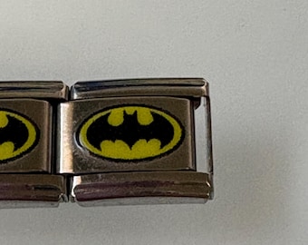 Superhero 9mm Italian Charm for Italian Charm Bracelets Stainless Steel 18K Gold Over Stainless (2)