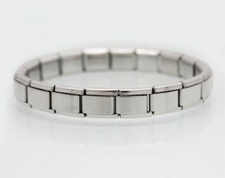 Quiges Ciondolo A Lumaca In Acciaio Inox Con Zirconia - Modulo Italiano 9mm Per Bracciali Personalizzabili