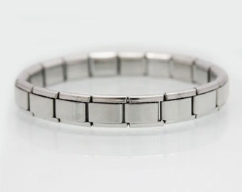 Quiges Ciondolo A Lumaca In Acciaio Inox Con Zirconia - Modulo Italiano 9mm Per Bracciali Personalizzabili