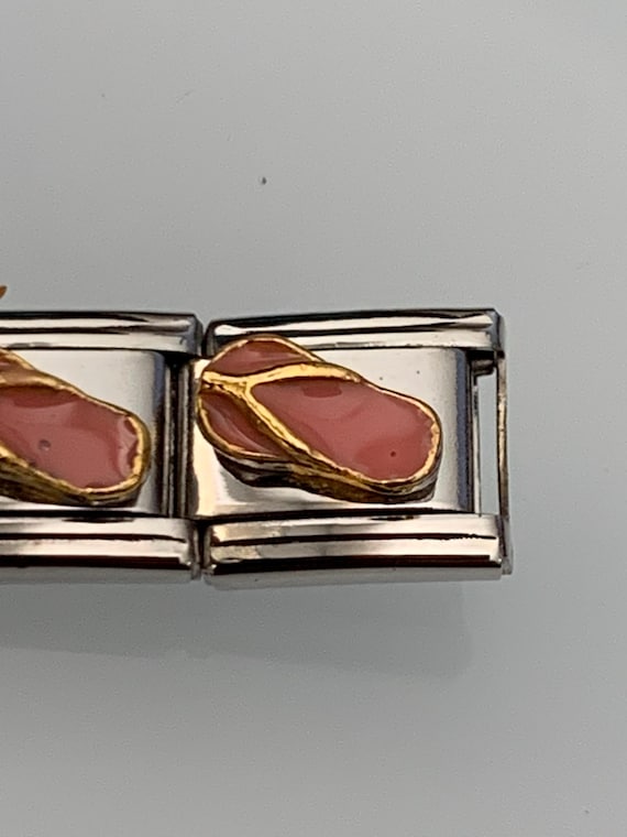 Flip Flop 9mm Italian Charm for Italian Charm Bracelets Stainless