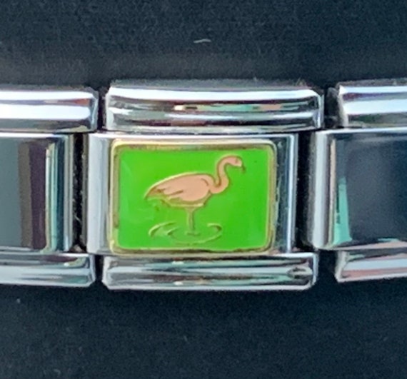 Flamingo 9mm Italian Charm for Italian Charm Bracelets Stainless