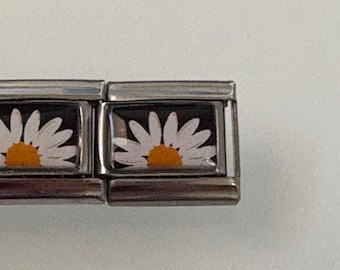 Flower 9mm Italian Charm for Italian Charm Bracelets Stainless Steel 18K Gold Over Stainless (1)