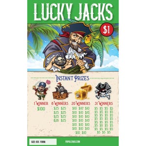 Lucky Jacks All Instants Pull Tabs Game