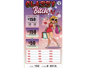 180 Classy B 2 Point Pull Tabs Game