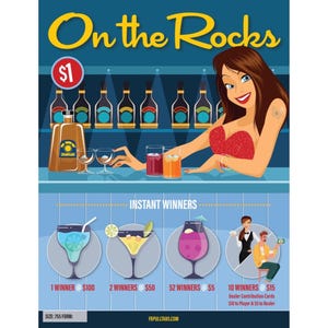 On the Rocks All Instants Pull Tabs Game