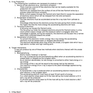 Radiology Technology Review Notes Over 100 Pages ARRT PDF Typed Sheets ...