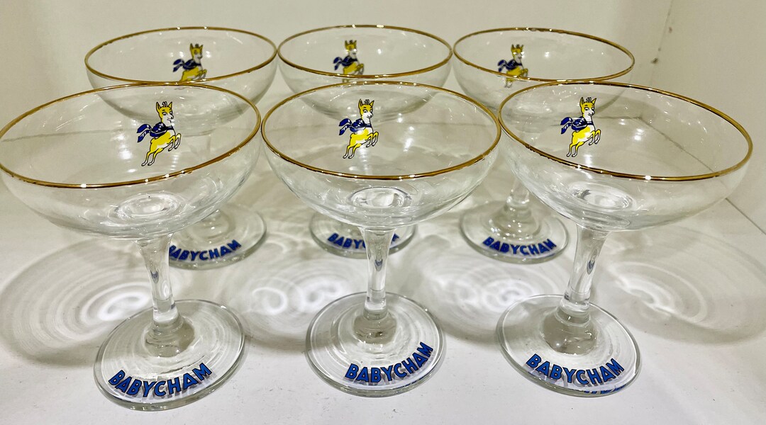 Vintage 1970s Babycham Glass Babycham Glasses Vintage Etsy UK