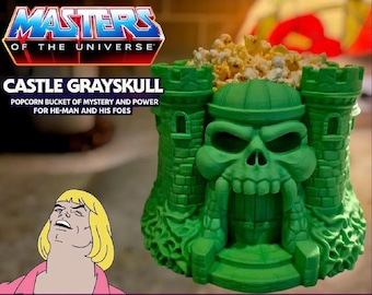 HE-MAN Castle Grey Skull  popcorn bucket