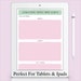 Daily Focus Goals List, to Do Printable, Simple Tasks List Template ...