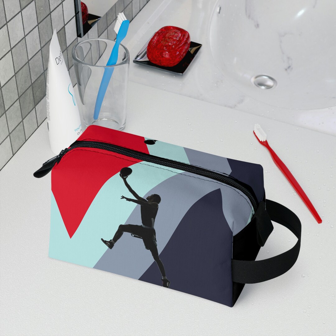 Gameready Toiletry Bag Basketballthemed Travel Organizer Etsy