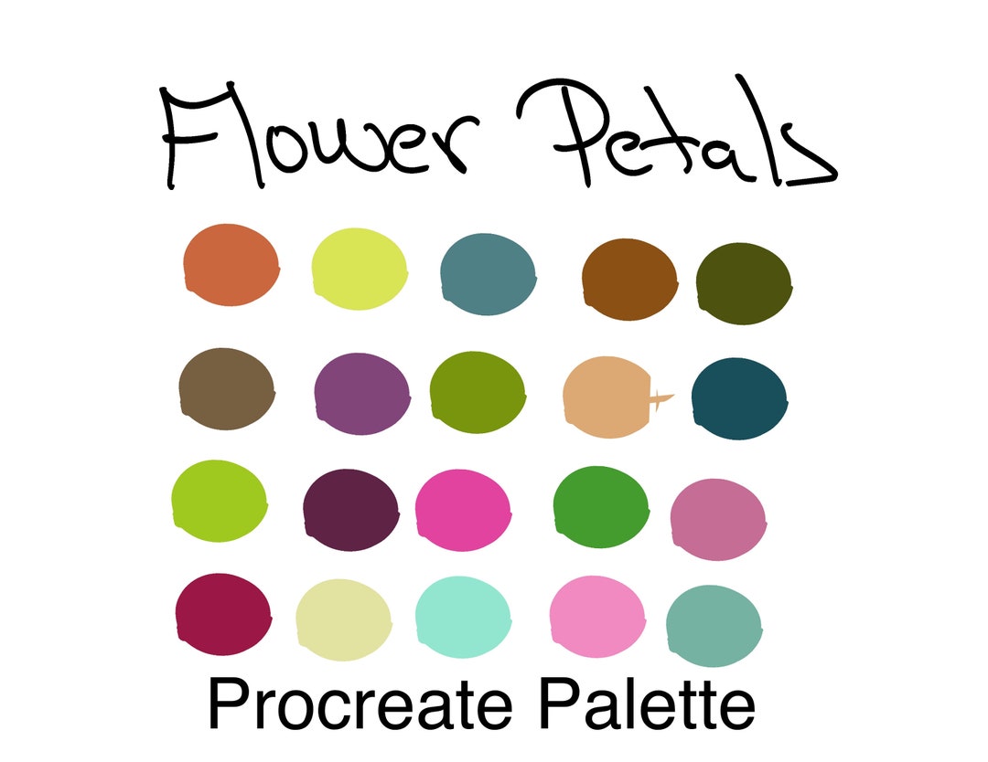 Flower Petals Procreate Color Palette - Etsy