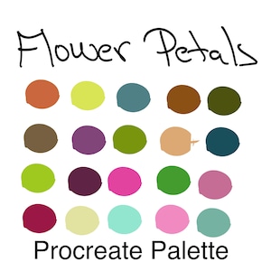 Flower Petals Procreate Color Palette