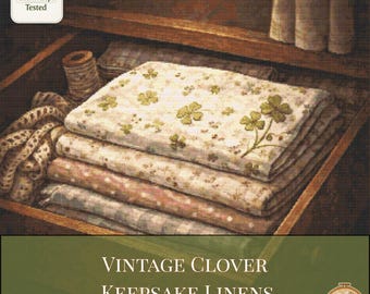 Vintage Clover Keepsake Linens