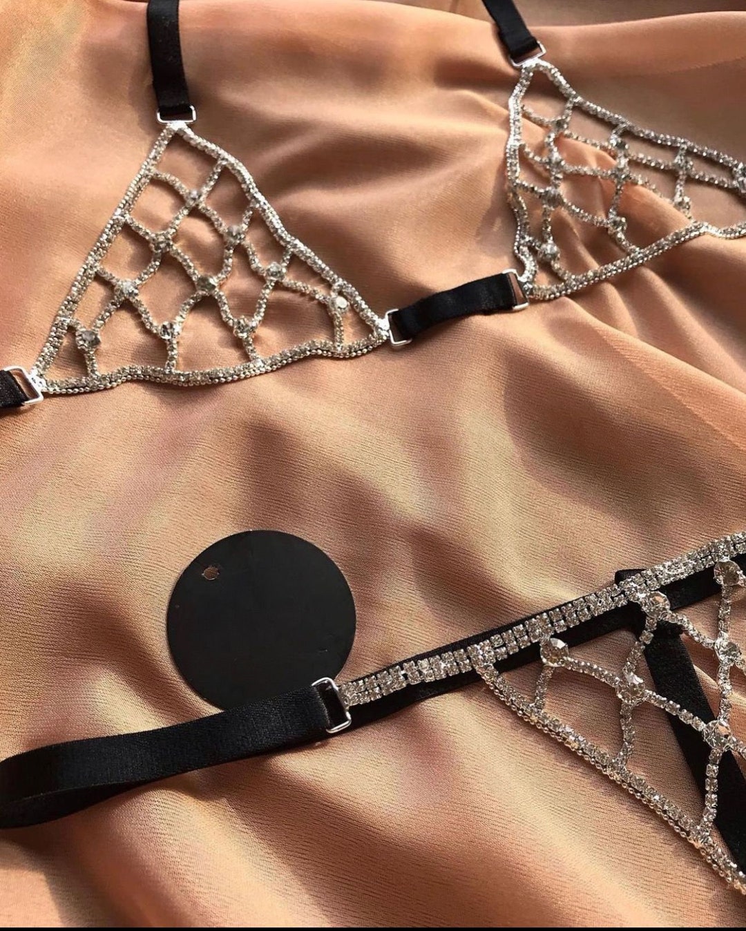 Crystal Stone Lingerie Set for Women Lingerie Women's - Etsy