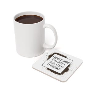 Kaffee-Erfahrung Korkuntersetzer, Einweihungsgeschenk, Küchendekoration, Kaffee-Liebhaber-Geschenk, Hausbar-Zubehör