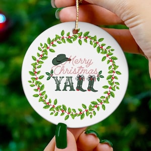 Texas Christmas Ornament Western Christmas Texas Christmas Gift Exchange Cowgirl Ornament Gift Texas Decor, Western Decor, Southwestern